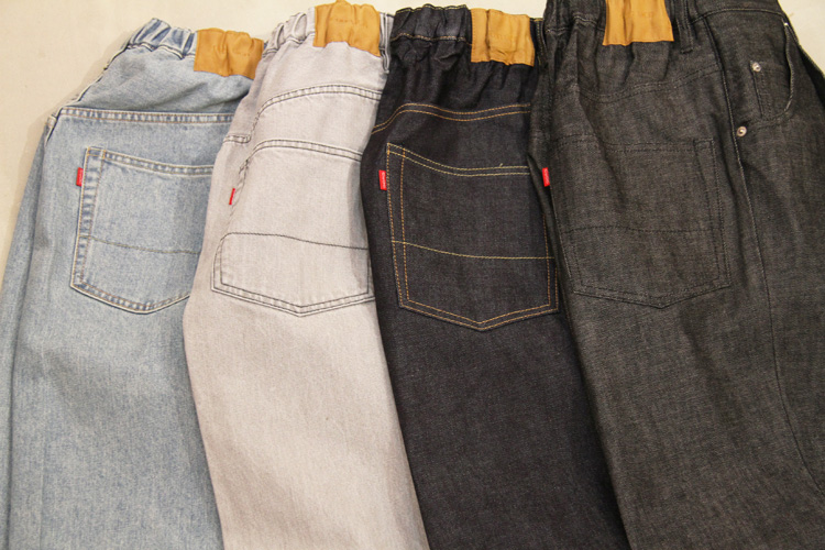 ネオンサインワイドデニムスラックス リジッド\nWide Denim Slacks