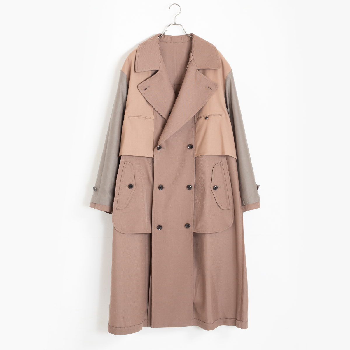 YOKE  RIVERSIBLE DOUBLE-BREASTED COAT